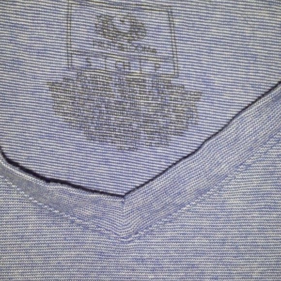 Mens Fruit of the Loom Blue Striped Shirt Size Small - Picture 2 of 3